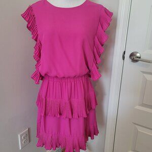 TCEC Flouncy Pink Dress - size Large